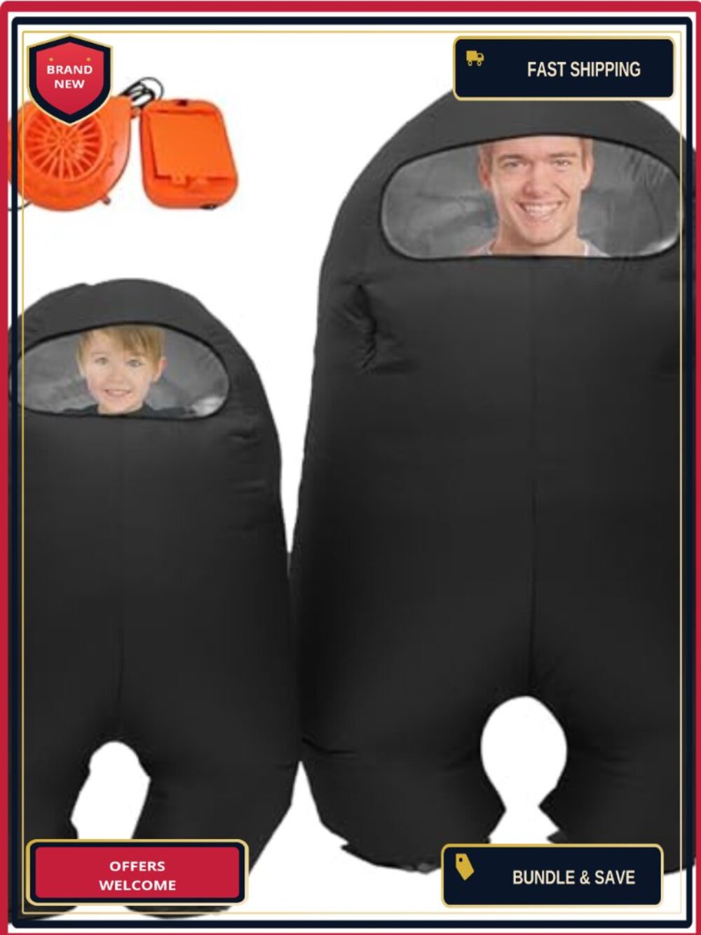 Inflatable Astronaut Space Costume Full Body Suit Halloween Cosplay